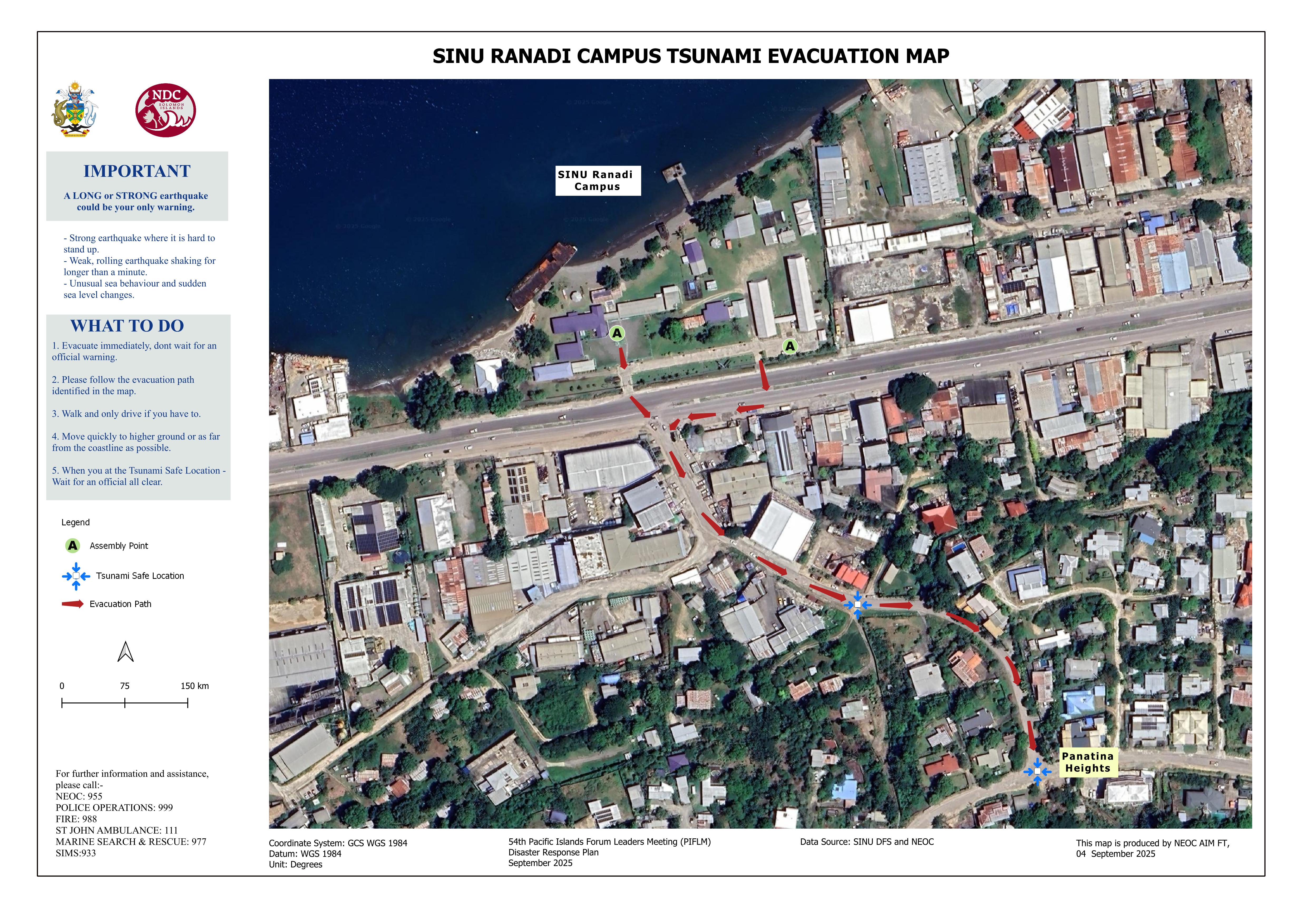 SINU Ranadi - Tsunami Evacuation Map